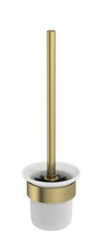 IDEAL STANDARD CONCA WC štětka, nástěnná, sklo, kartáčované zlato