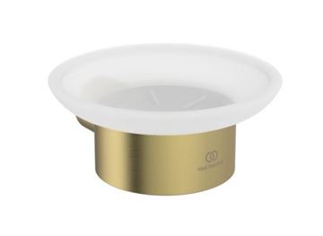 IDEAL STANDARD CONCA mýdlenka, nástěnná, sklo, kartáčované zlato