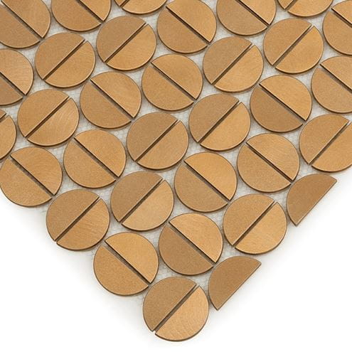 DUNIN METALLIC mozaika 29,8x35(4,8x4,8) cm, gold ALL TABS BRASS GOLD Obrázek - fotka