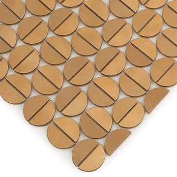 DUNIN METALLIC mozaika 29,8x35(4,8x4,8) cm, gold ALL TABS BRASS GOLD Obrázek - fotka