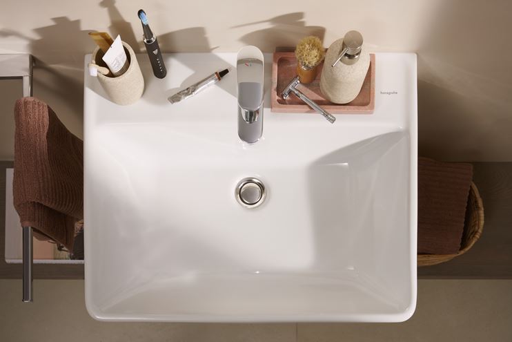HANSGROHE XANUIA Q umyvadlo 60 cm, s otvorem pro baterii a přepadem 60133450 Obrázek - fotka