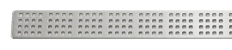 UNIDRAIN CLASSICLINE 1600 perforovaný rošt SQUARE 760 mm, kartáčovaná nerez ocel 1604.0800 Obrázek - Hlavní obrázek