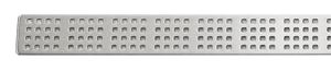 UNIDRAIN CLASSICLINE 1600 perforovaný rošt SQUARE 760 mm, kartáčovaná nerez ocel
