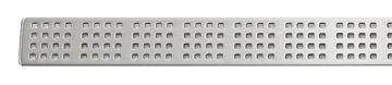UNIDRAIN CLASSICLINE 1600 perforovaný rošt SQUARE 760 mm, kartáčovaná nerez ocel