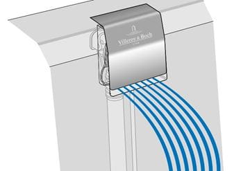 VILLEROY & BOCH SQUARO EDGE 12 napouštění přepadem, vodopád, Black Matt UPCON0123-33 Obrázek - fotka