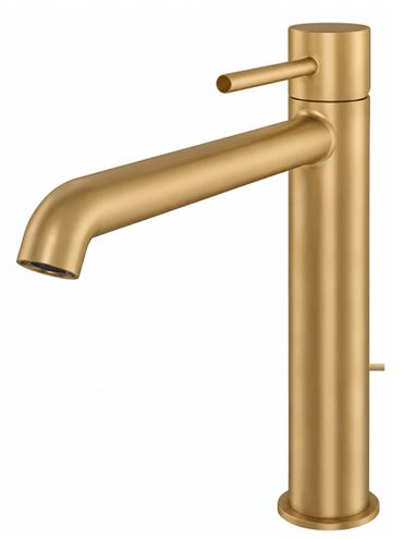 CONCEPT 300 ROUND umyvadlová stojánková baterie, s odtokovou soupravou, PVD, brushed gold brass  CRIPH22396PCON Obrázek - Hlavní obrázek