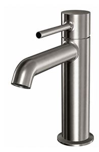 CONCEPT 300 ROUND umyvadlová stojánková baterie, brushed metallic