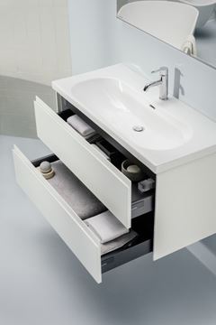 LAUFEN LUA umyvadlo 100 cm, s otvorem pro baterii a přepadem H8100890001041 Obrázek - fotka