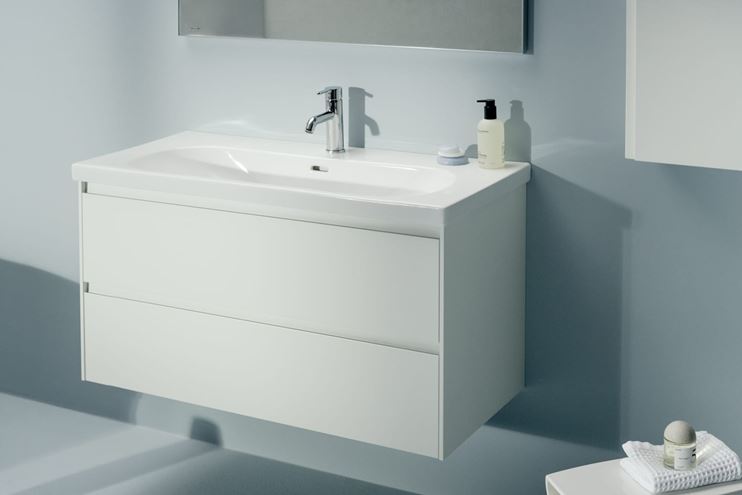 LAUFEN LUA umyvadlo 100 cm, s otvorem pro baterii a přepadem H8100890001041 Obrázek - fotka