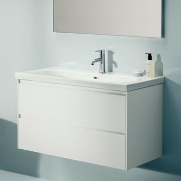 LAUFEN LUA umyvadlo 100 cm, s otvorem pro baterii a přepadem H8100890001041 Obrázek - fotka