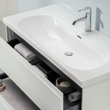 LAUFEN LUA umyvadlo 100 cm, s otvorem pro baterii a přepadem H8100890001041 Obrázek - fotka
