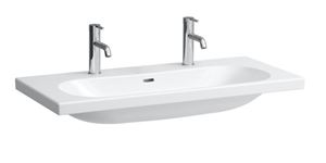 LAUFEN LUA umyvadlo 100 cm, se 2 otvory pro baterie a přepadem