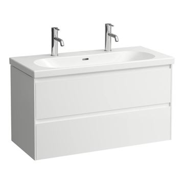 LAUFEN LUA umyvadlo 100 cm, se 2 otvory pro baterie a přepadem H8100890001071 Obrázek - fotka