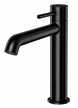 CONCEPT 300 ROUND umyvadlová stojánková baterie, s odtokovou soupravou, PVD, infinity black