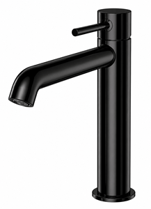 CONCEPT 300 ROUND umyvadlová stojánková baterie, s odtokovou soupravou, PVD, infinity black