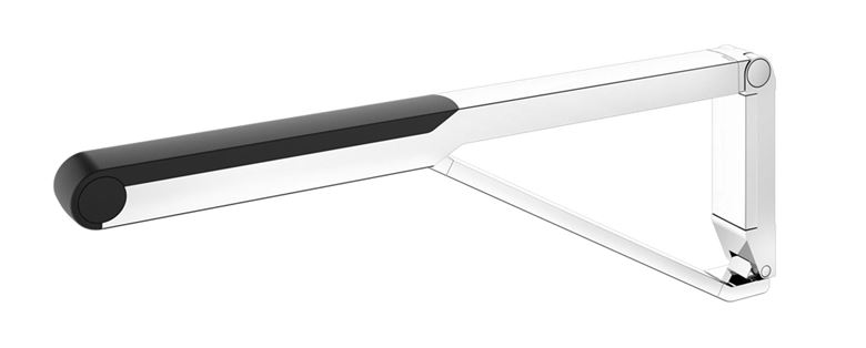 KEUCO AXESS sklopné madlo 650 mm, chrom/černá 35003010737 Obrázek - Hlavní obrázek