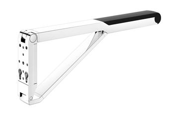 KEUCO AXESS sklopné madlo 650 mm, chrom/černá 35003010737 Obrázek - fotka