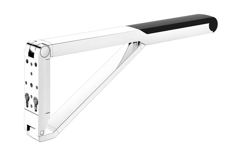 KEUCO AXESS sklopné madlo 650 mm, chrom/černá 35003010737 Obrázek - fotka