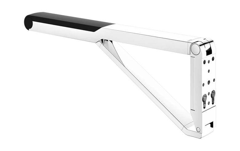 KEUCO AXESS sklopné madlo 650 mm, chrom/černá 35003010737 Obrázek - fotka