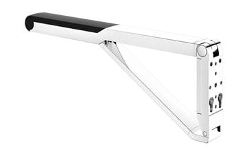 KEUCO AXESS sklopné madlo 650 mm, chrom/černá 35003010737 Obrázek - fotka