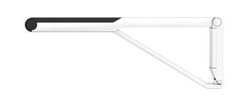 KEUCO AXESS sklopné madlo 650 mm, chrom/černá 35003010737 Obrázek - fotka