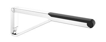 KEUCO AXESS sklopné madlo 650 mm, chrom/černá 35003010737 Obrázek - fotka