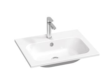 RAVAK CHROME SLIM umyvadlo 60 cm, s otvorem pro baterii a přepadem, litý mramor