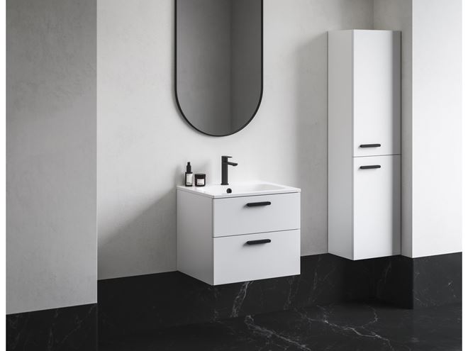 RAVAK CHROME SLIM umyvadlo 80 cm, s otvorem pro baterii a přepadem, litý mramor XJG01180001 Obrázek - fotka