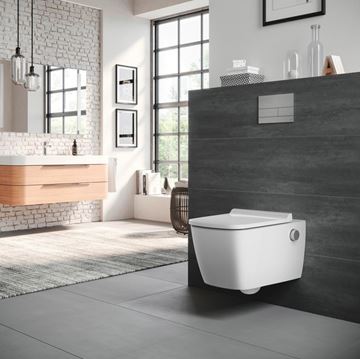 TECE SQUARE II ovládací tlačítko pro dvě splachování, kov, lesklý chrom 9240831 Obrázek - fotka