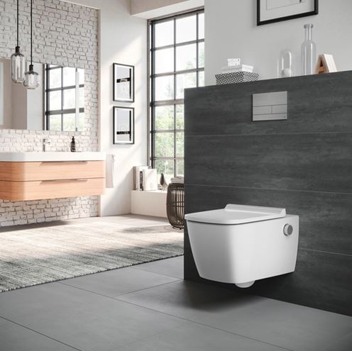 TECE SQUARE II ovládací tlačítko pro dvě splachování, kov, lesklý chrom 9240831 Obrázek - fotka