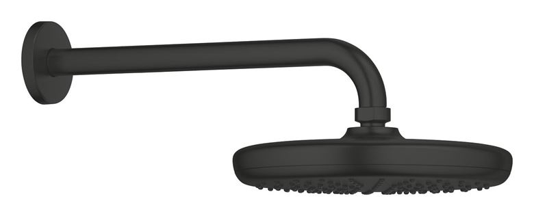GROHE TEMPESTA 210 horní sprcha pr. 210 mm, s ramenem, Water Saving, matte black 1022182430 Obrázek - Hlavní obrázek