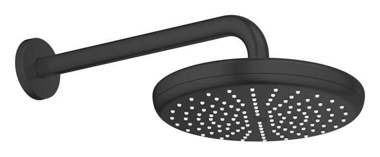 GROHE TEMPESTA 210 horní sprcha pr. 210 mm, s ramenem, Water Saving, matte black 1022182430 Obrázek - fotka