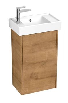 LAUFEN FIORA skříňka pod umývátko 40,8x26x67,4 cm, 1 dvířka, Push-open, dub