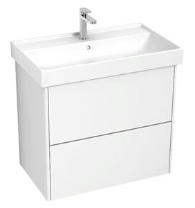 LAUFEN FIORA skříňka pod umyvadlo 75,9x45,3x67,4 cm, 2 zásuvky, Push-open, lesklá bílá