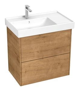 LAUFEN FIORA skříňka pod umyvadlo 71,2x45,3x67,4 cm, 2 zásuvky, Push-open, dub