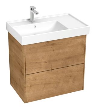 LAUFEN FIORA skříňka pod umyvadlo 71,2x45,3x67,4 cm, 2 zásuvky, Push-open, dub