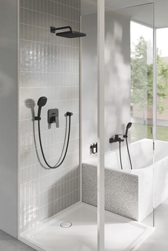 GROHE CUBEO sprchový set s podomítkovou baterií, horní sprcha, ruční sprcha se 3 proudy, hadice, držák, matte black 1053362430 Obrázek - fotka