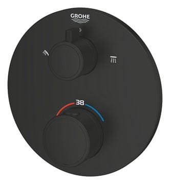GROHE GROHTHERM podomítková termostatická baterie, pro 2 spotřebiče, Water Saving, phantom black 1022082430 Obrázek - fotka
