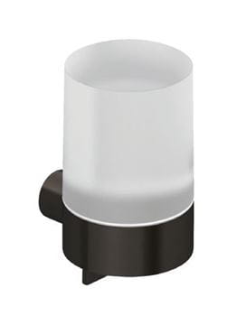 KLUDI VELA R dávkovač tekutého mýdla 150 ml, nástěnný, sklo, kartáčovaný gun metal