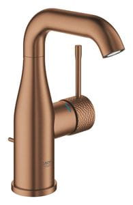 GROHE ESSENCE NEW umyvadlová stojánková baterie, s odtokovou soupravou, kartáčovaný warm sunset