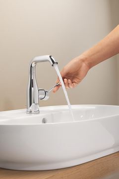 GROHE ESSENCE NEW umyvadlová stojánková baterie, s odtokovou soupravou, chrom 24173001 Obrázek - fotka