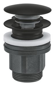 GROHE umyvadlová výpust, click-clack, s přepadem, matte black