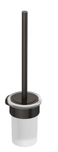 KLUDI VELA R WC štětka, nástěnná, sklo, kartáčovaný gun metal