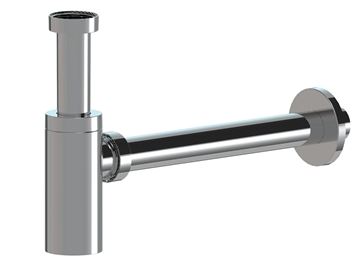 EASY designový umyvadlový sifon DN32, s převlečnou maticí 5/4, chrom