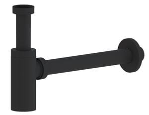 EASY designový umyvadlový sifon DN32, s převlečnou maticí 5/4, matná černá