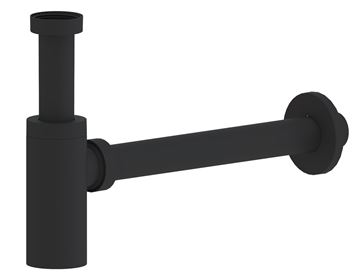 EASY designový umyvadlový sifon DN32, s převlečnou maticí 5/4, matná černá