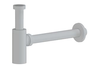 EASY designový umyvadlový sifon DN32, s převlečnou maticí 5/4, matná bílá