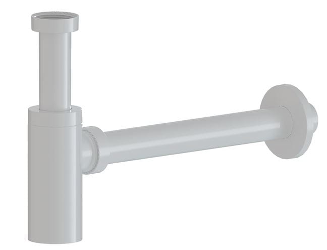EASY designový umyvadlový sifon DN32, s převlečnou maticí 5/4, lesklá bílá  PAS110WH Obrázek - Hlavní obrázek