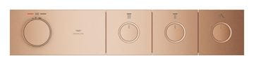 GROHE GROHTHERM AQUA TILES podomítková termostatická baterie, pro 3 spotřebiče, Water Saving, kartáčovaný warm sunset 106866DL00 Obrázek - fotka