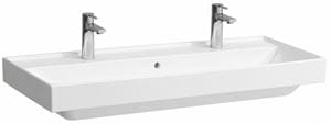 LAUFEN FIORA umyvadlo 100 cm, se 2 otvory pro baterie a přepadem